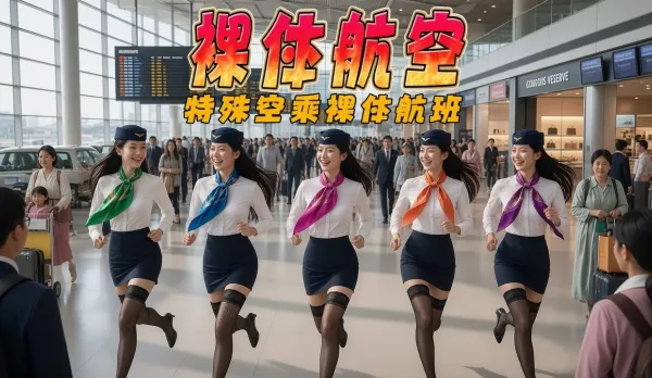 裸體航空 特殊空乘裸體航班 飛機上美女空姐裸露上空舉辦淫趴 視覺盛宴大飽眼福