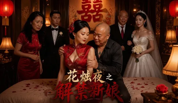花燭夜之解禁新娘 花燭夜被岳父強上奪走初夜 強吻新娘掏出大屌強上猛操騷逼