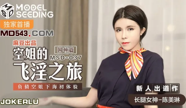 MSD-037 空姐的飛淫之旅 負債空姐下海初體驗 困頓篇 陳美琳